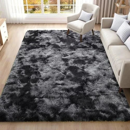 Soft Long Hair Plush Carpet Rug Non Slip Floor Runner