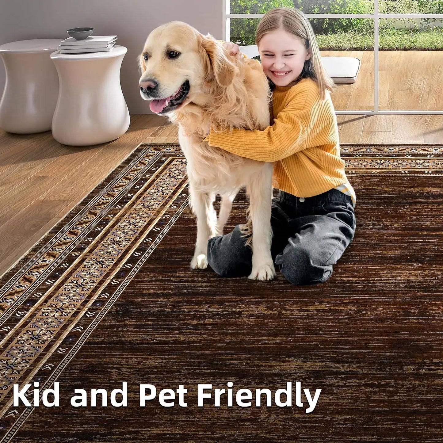 Garvee Waterproof Area Rug For Kitchen Living Room And Entryway