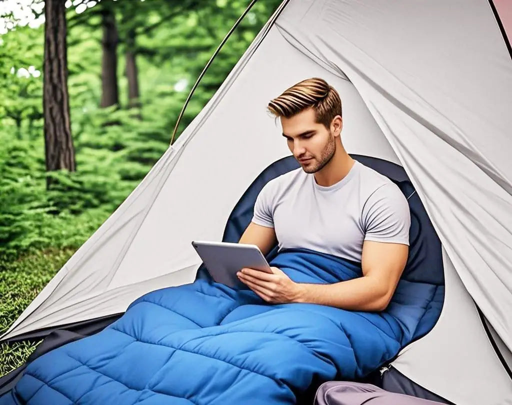 Lightweight Cotton Sleeping Bag 4 Season Warm Camping Backpacking Outdoor