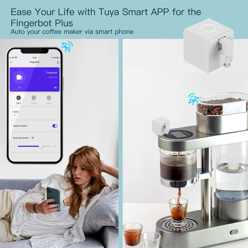 Moes Tuya Smart Bluetooth Fingerbot Home Assistant Controller