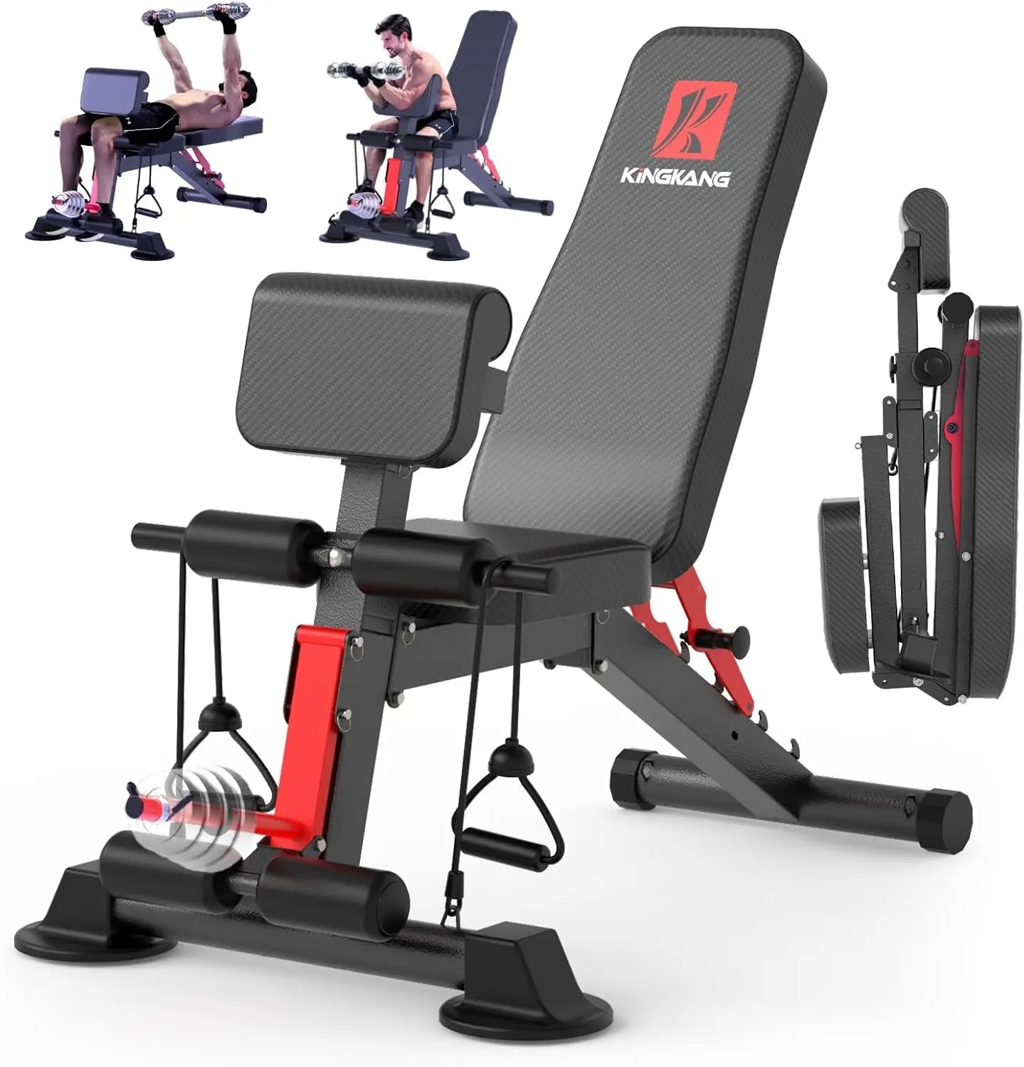 Foldable 14-in-1 Adjustable Weight Dumbbell Bench