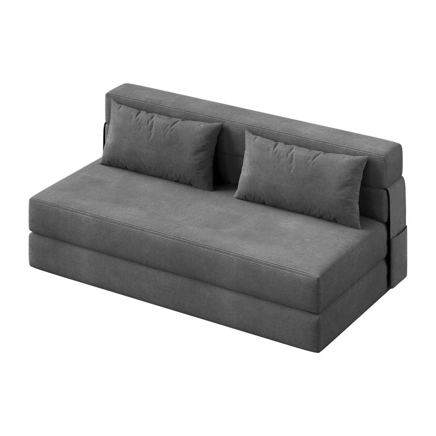 HobbyLane 4in1 Folding Sofa Bed Convertible Soft Corduroy Sleeper Loveseat