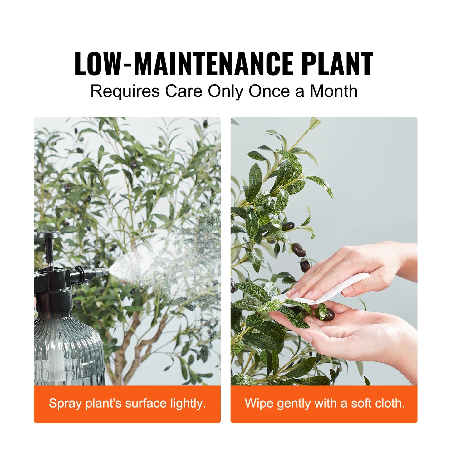 SucceBuy Artificial Olive Tree Plant Low Maintenance Indoor Outdoor Decor