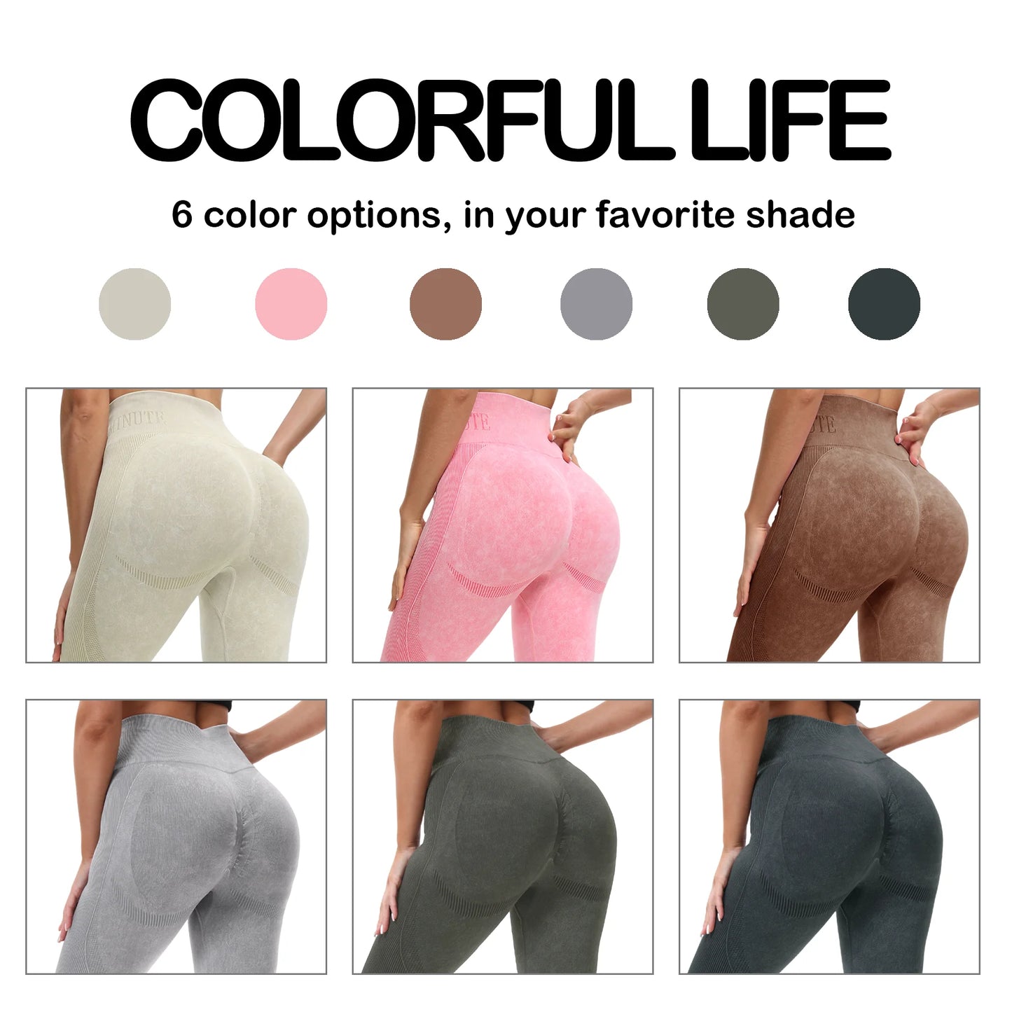 Women's Seamless High Waisted Yoga Leggings With Butt Lifting