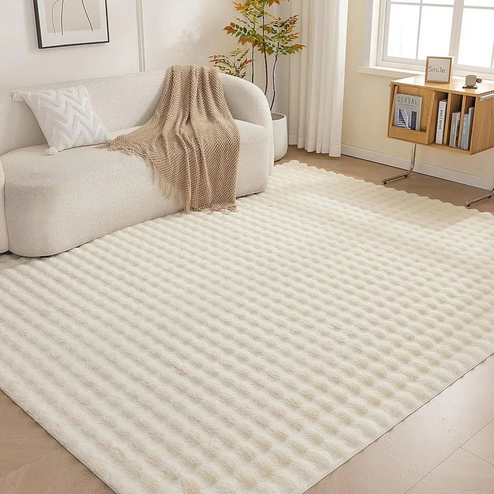 Modern 3D Bubble Washable Area Rug For Indoor Home Decor