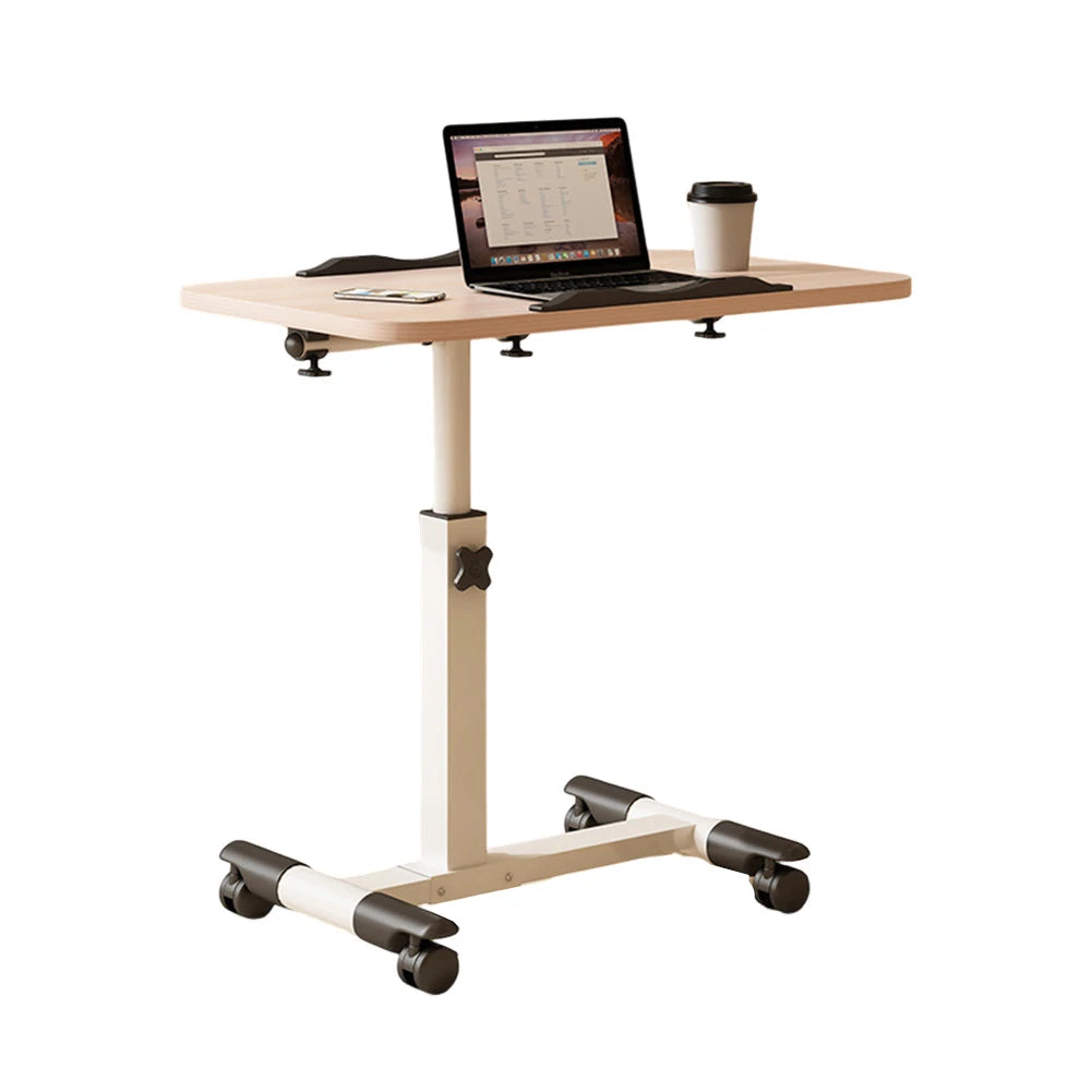 Twister.Ck Adjustable Height Overbed Table With Tilting Desktop Wheels