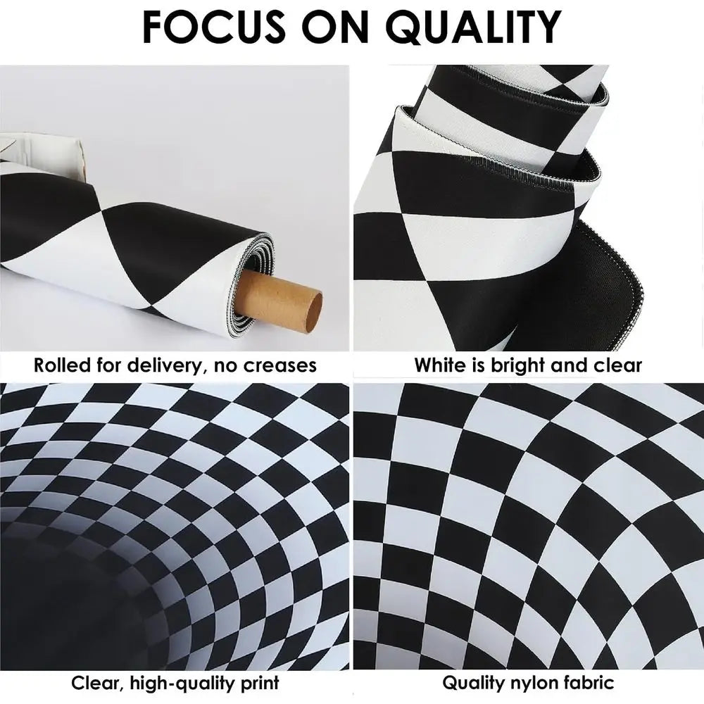 Premium 3D Optical Illusion Area Rug For Modern Home Decor