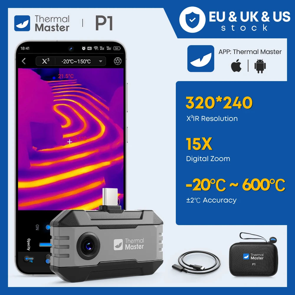 P1 Thermal Imaging Camera For iPhone And Android With 600 C Temp