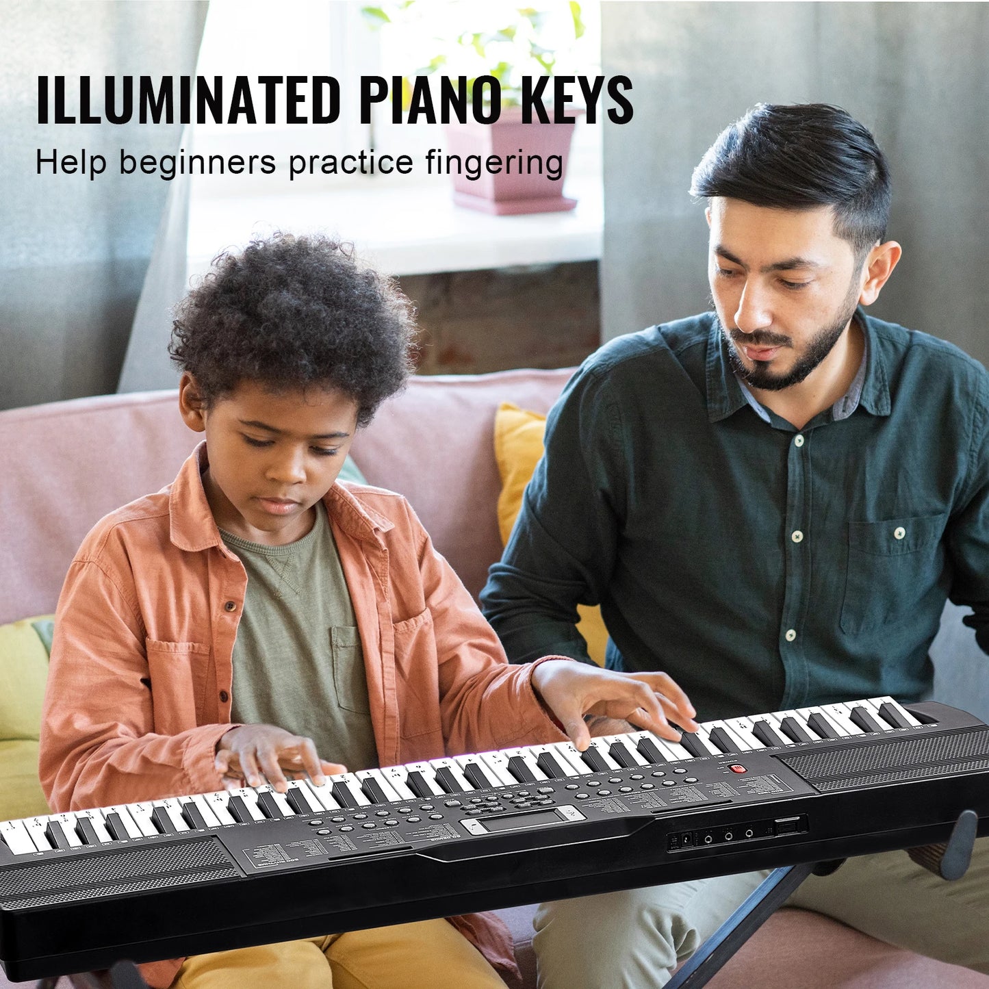 SucceBuy 61 Key Digital Electric Portable Piano Keyboard