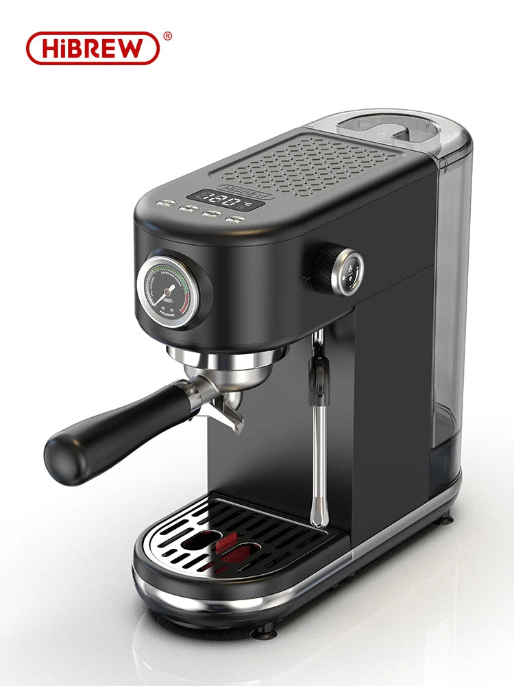 HiBrew 20Bar Semi Automatic Espresso Coffee Maker With Adjustable Temperature