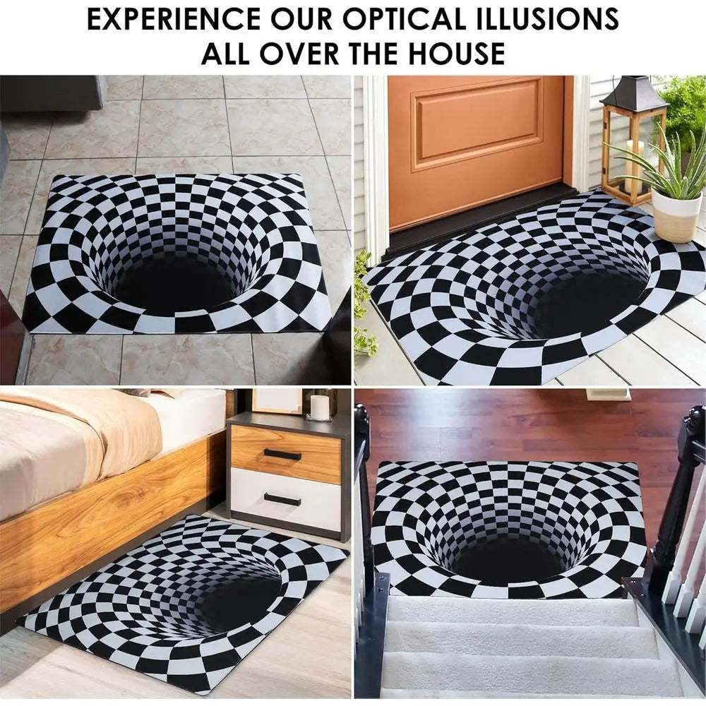 Premium 3D Optical Illusion Area Rug For Modern Home Decor