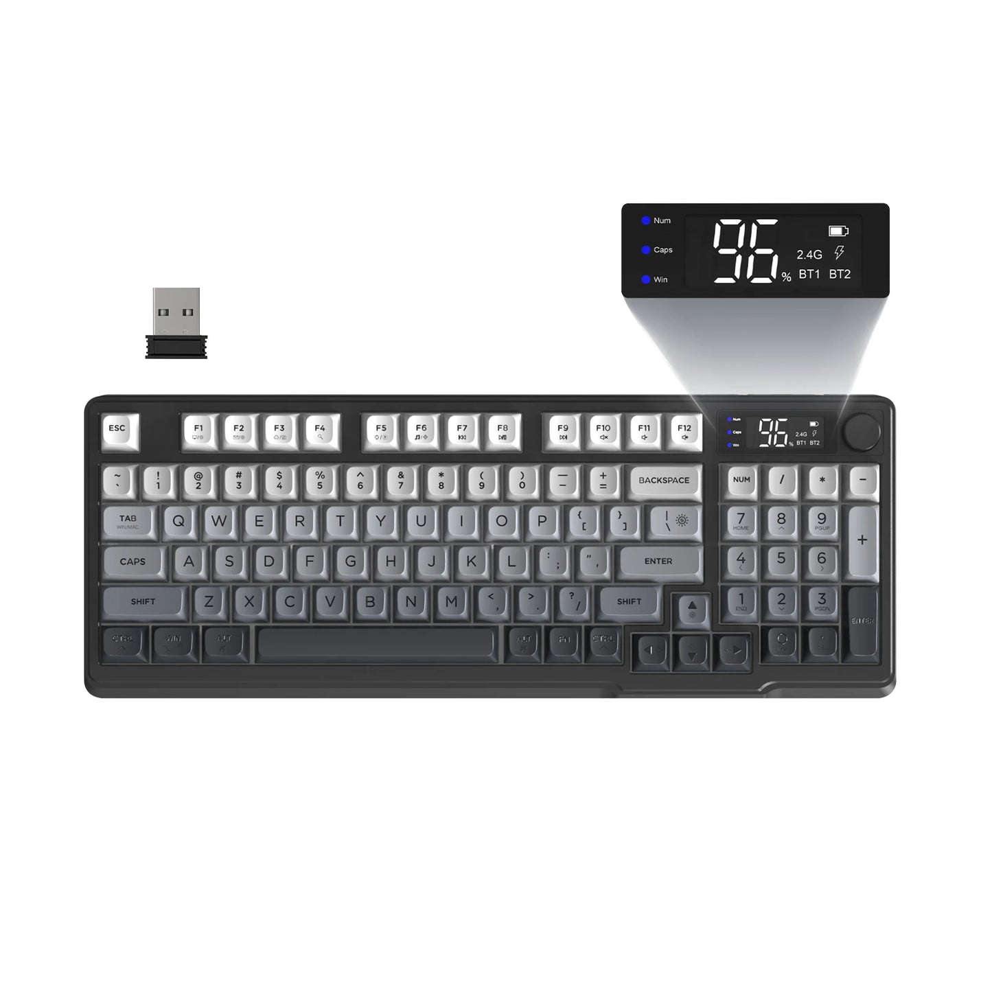 Attack Shark Wireless Gaming Keyboard With Display