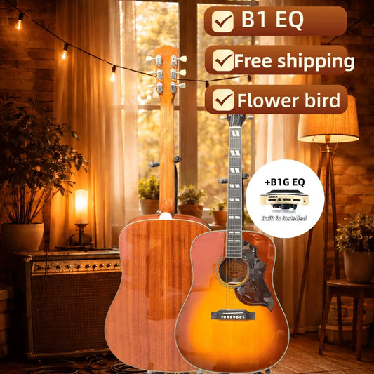 Oucey Hummingbird B1 EQ Acoustic Guitar Spruce Top