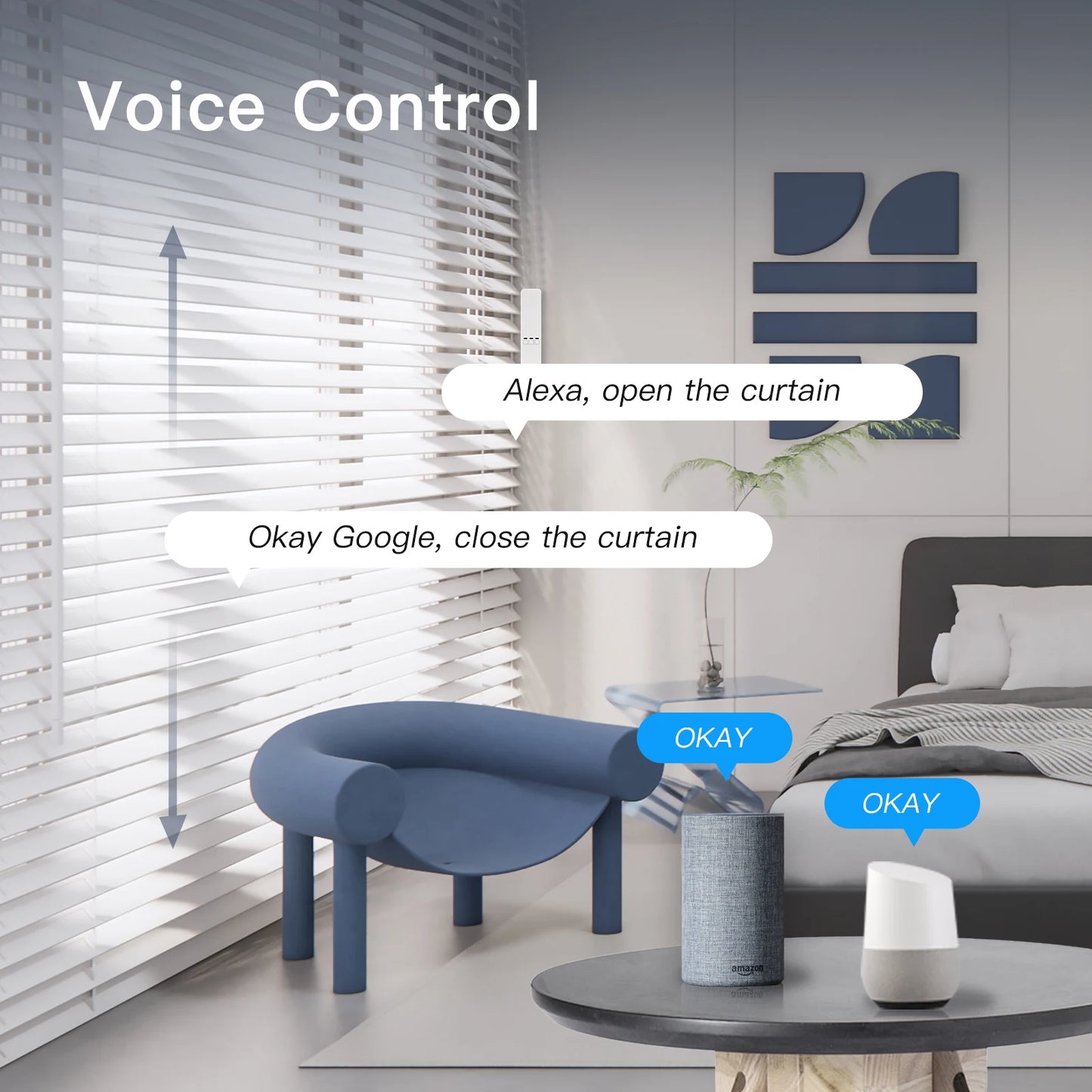 Moes WiFi Smart Motorized Electric Chain Roller Blind Shade Drive
