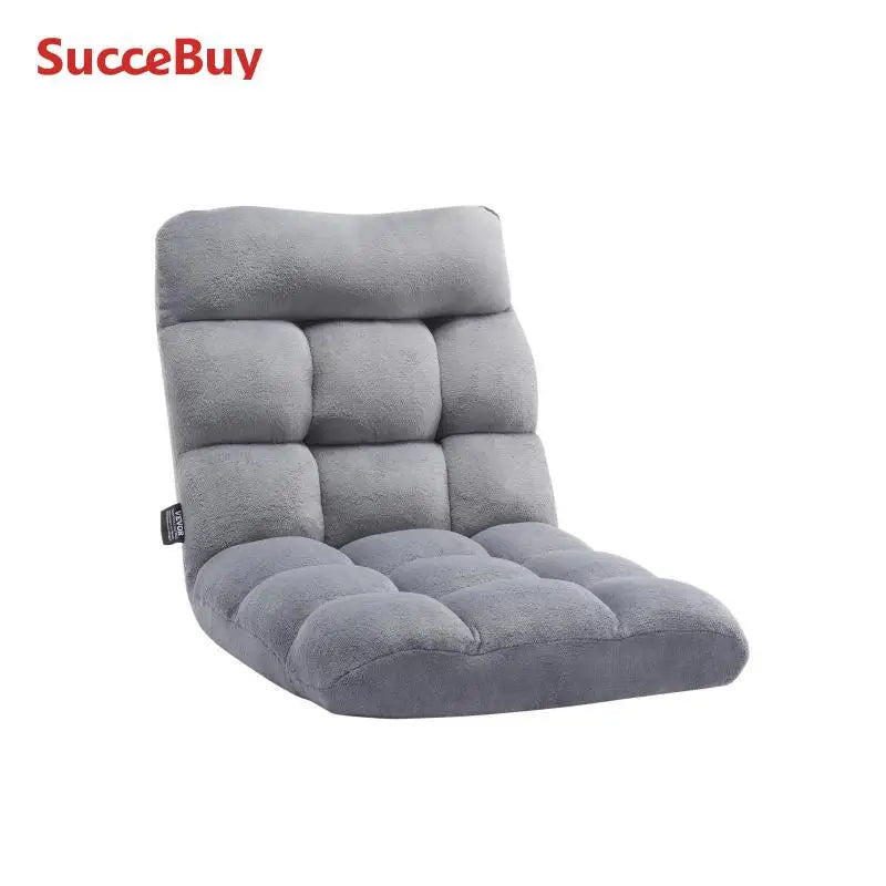 SucceBuy Floor Chair With Back Support Recycled Foam Foldable Sofa