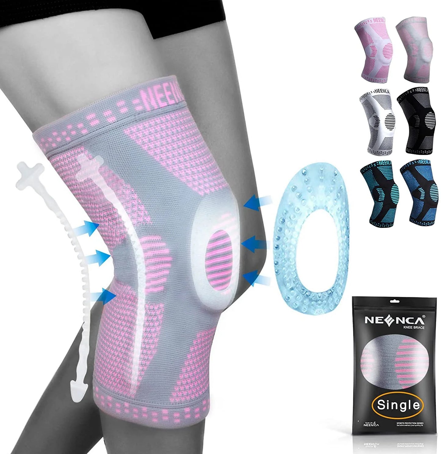 NEENCA Copper Knee Brace For Arthritis And Joint Pain Relief