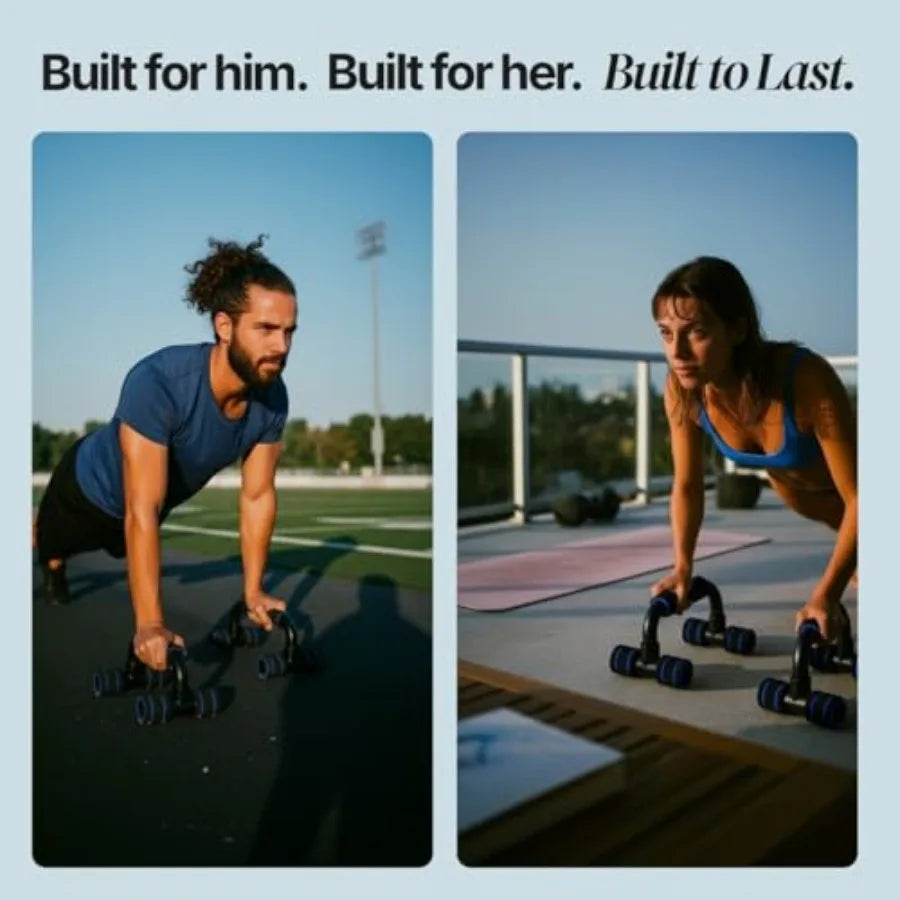 Push Up Handles Home Workout Strength Training Parallettes Handstand Bar