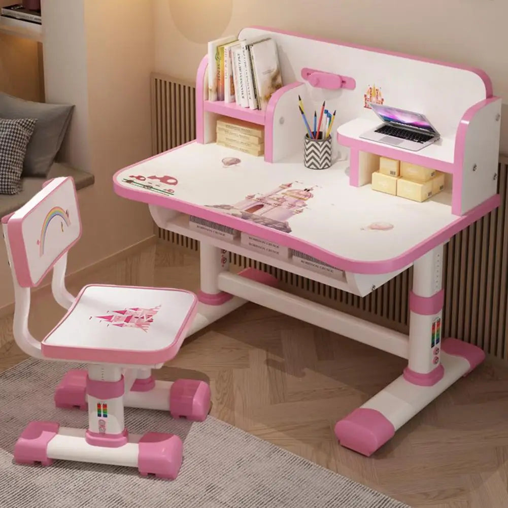 Diowewea Kids Functional Desk And Chair Set With Writing Board