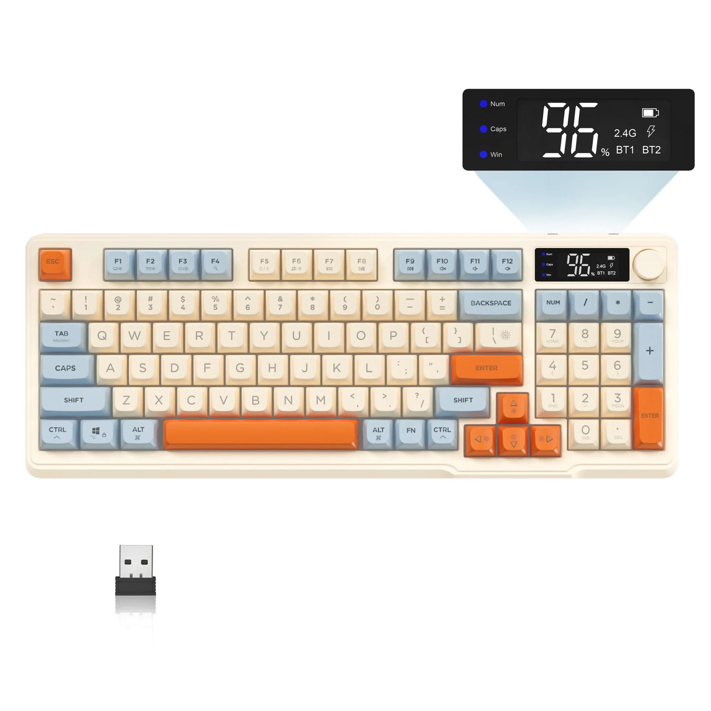 Attack Shark Wireless Gaming Keyboard With Display