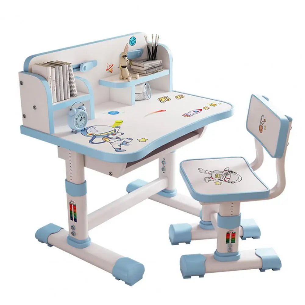 Diowewea Kids Functional Desk And Chair Set With Writing Board