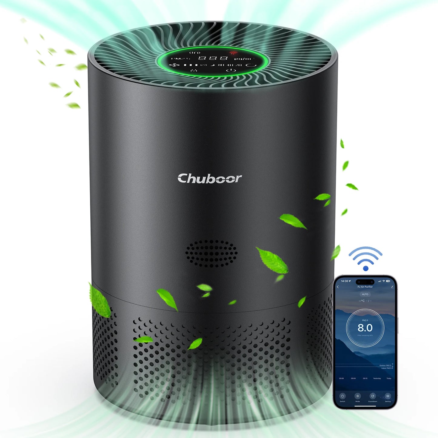 Chuboor Air Purifier With H13 True Hepa And Tuya App