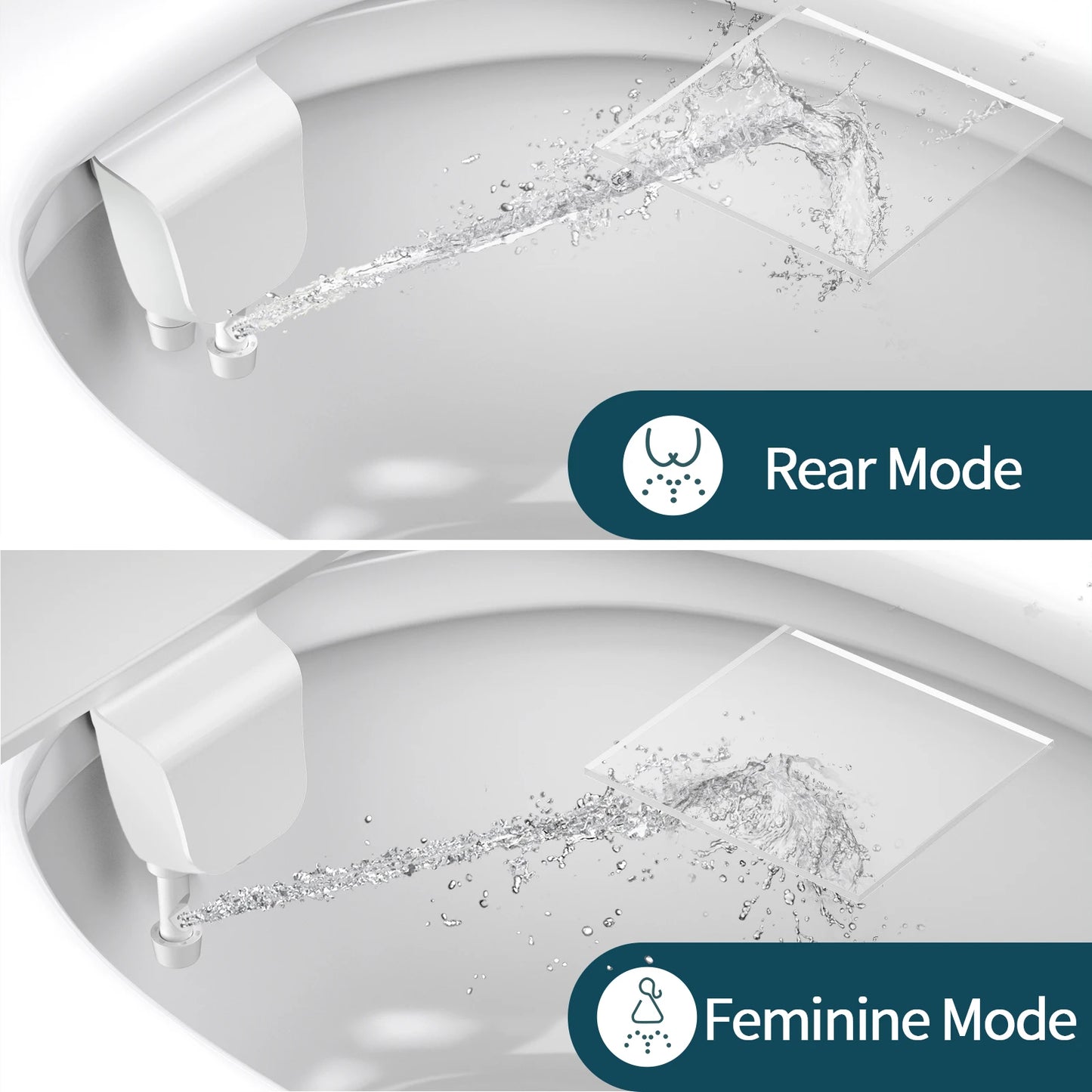 Samodra Dual Nozzle Non-Electric Bidet With Adjustable Water Pressure