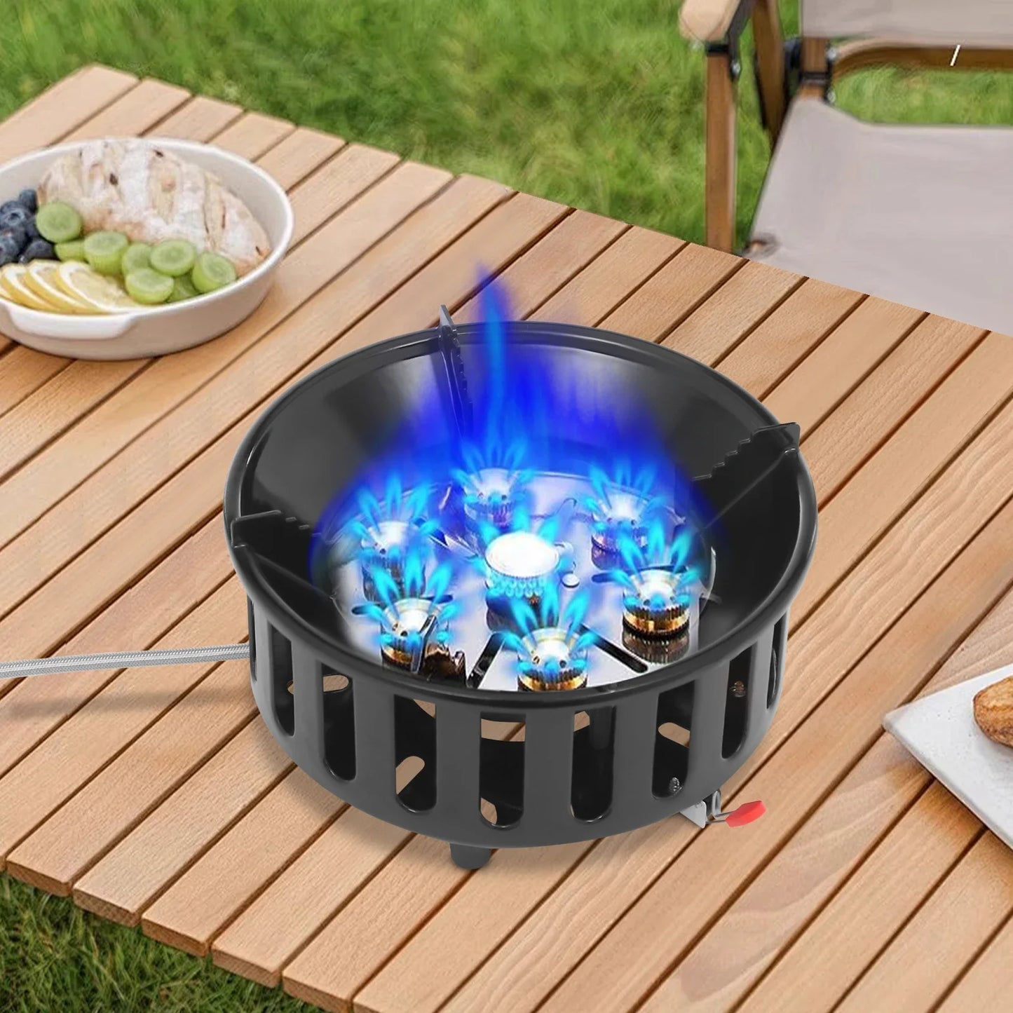 21000W Portable Butane Propane Gas Camping Stove With Electronic Ignition