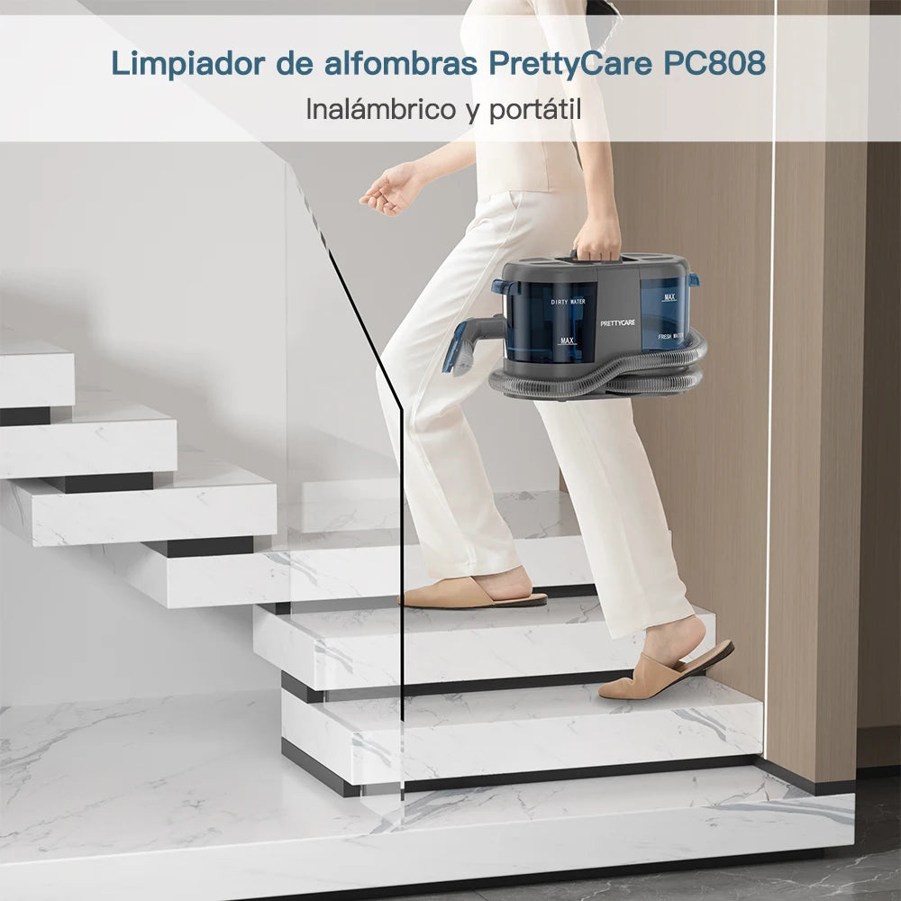 Prettycare Cordless Carpet And Spot Vacuum Cleaner With Wet Sprayer