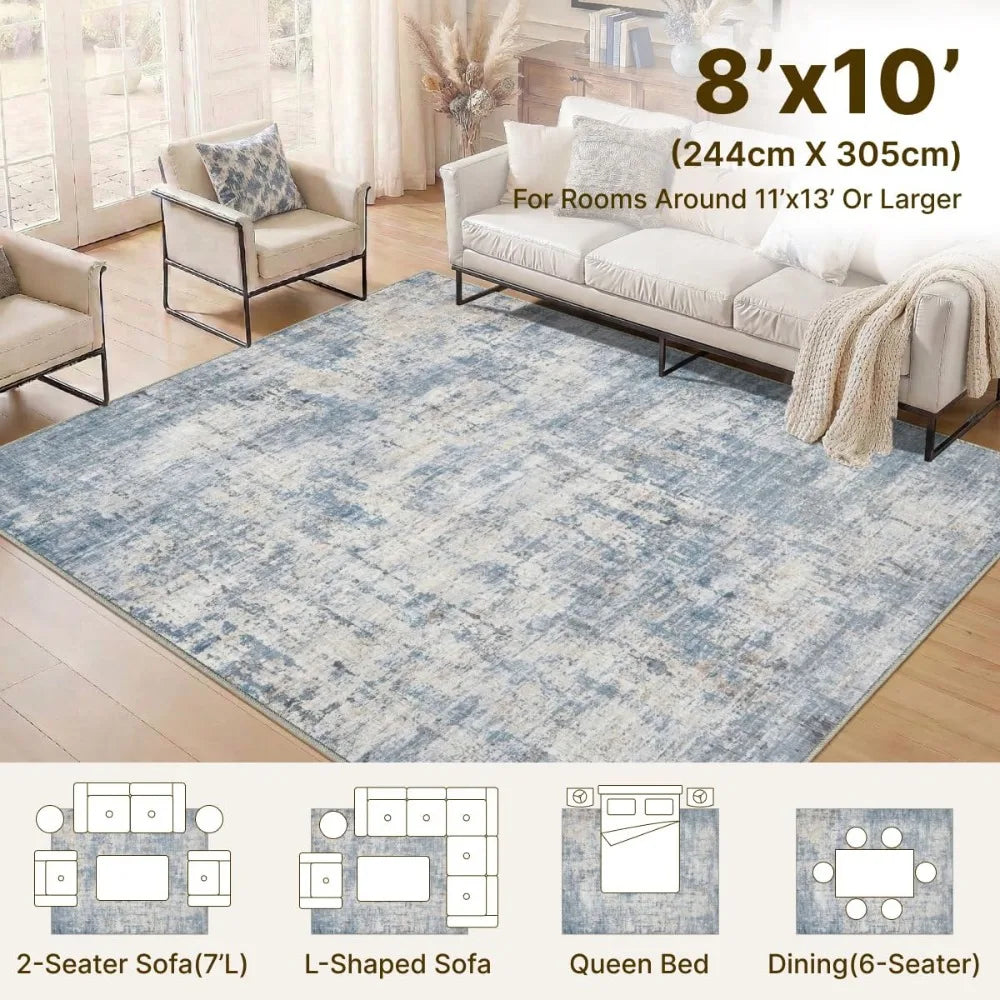 Machine Made Washable Nylon Rug For Modern Home Decor