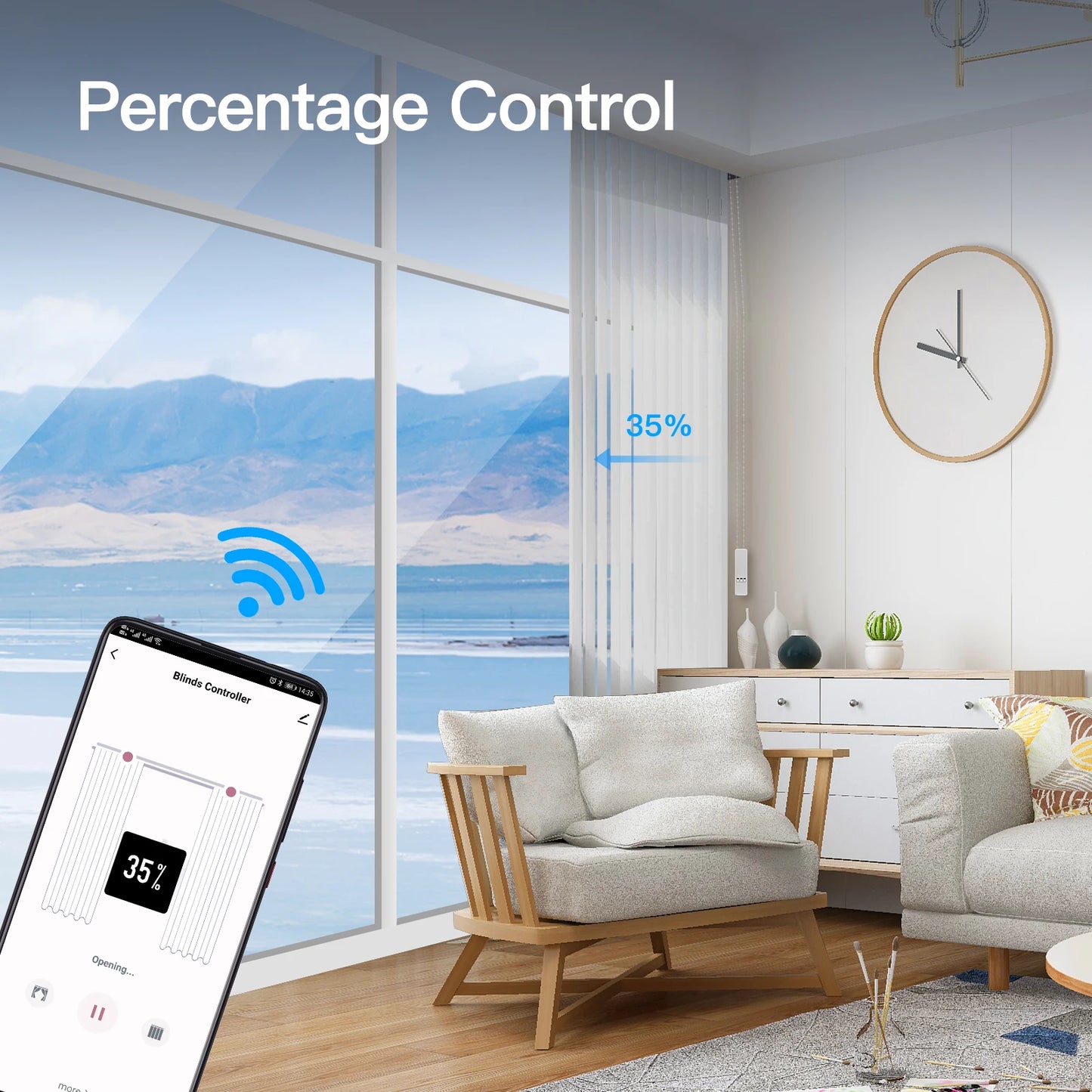 Moes WiFi Smart Motorized Electric Chain Roller Blind Shade Drive