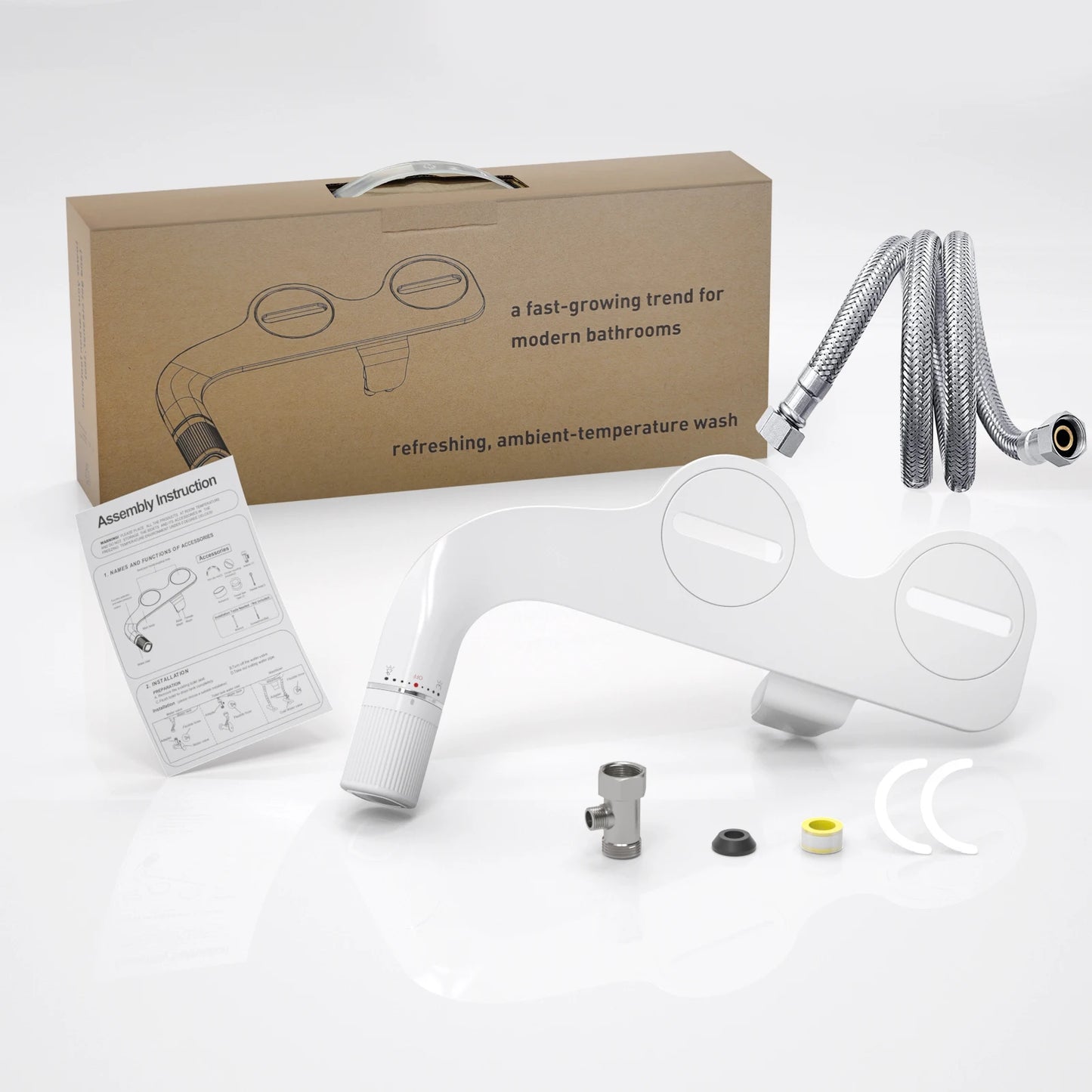 Samodra Dual Nozzle Non-Electric Bidet With Adjustable Water Pressure