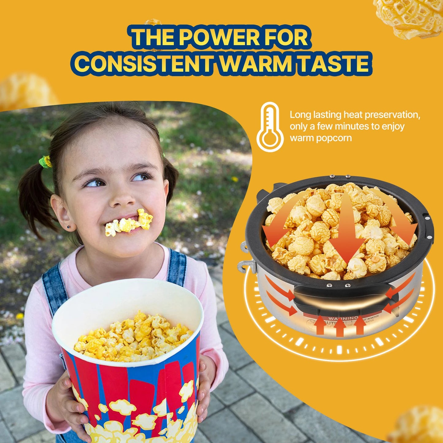 SucceBuy 4 Oz Commercial Countertop Popcorn Maker With Scoops