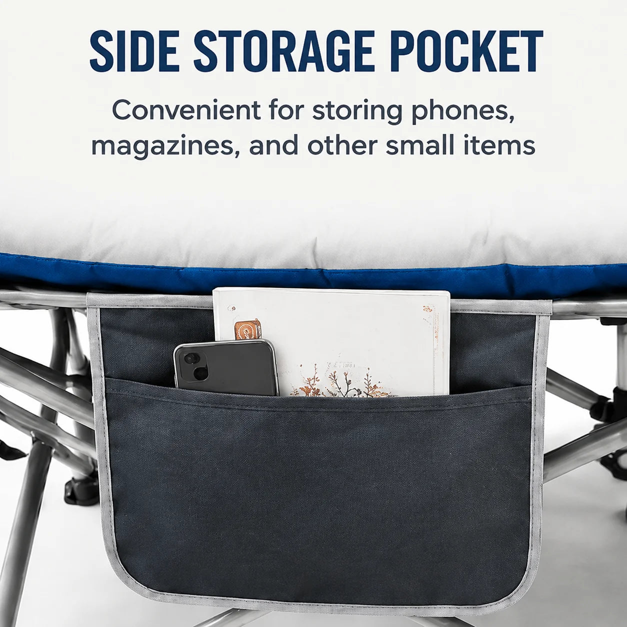 Portable Folding Camping Cot Padded Mattress For Travel Office Use