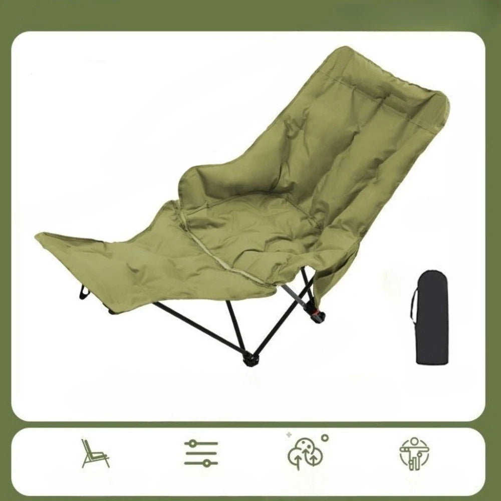 Liushaduola Portable Heavy Duty Folding Outdoor Moon Chair Camping