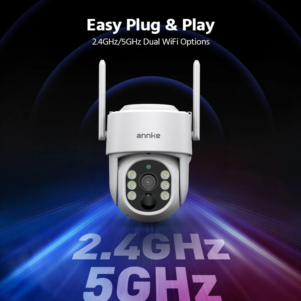 Annke 4MP Solar WiFi Security Camera With PIR Human Detection