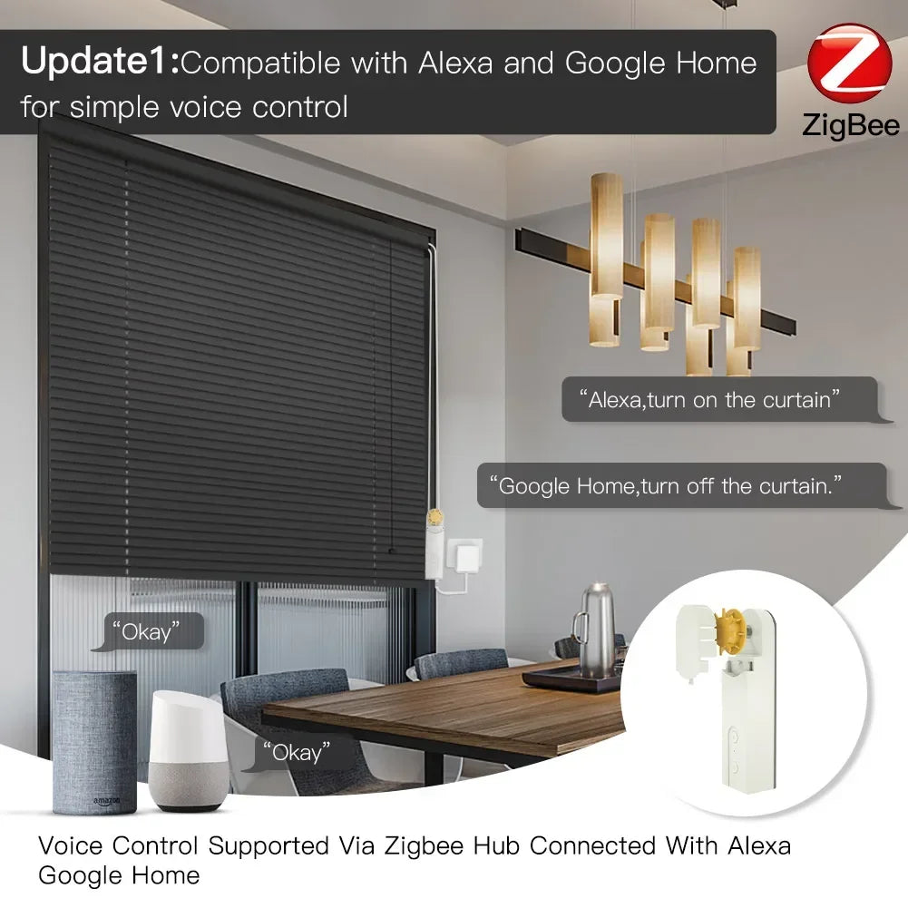 Moes Zigbee Smart Motorized Roller Blind Drive Motor Hub