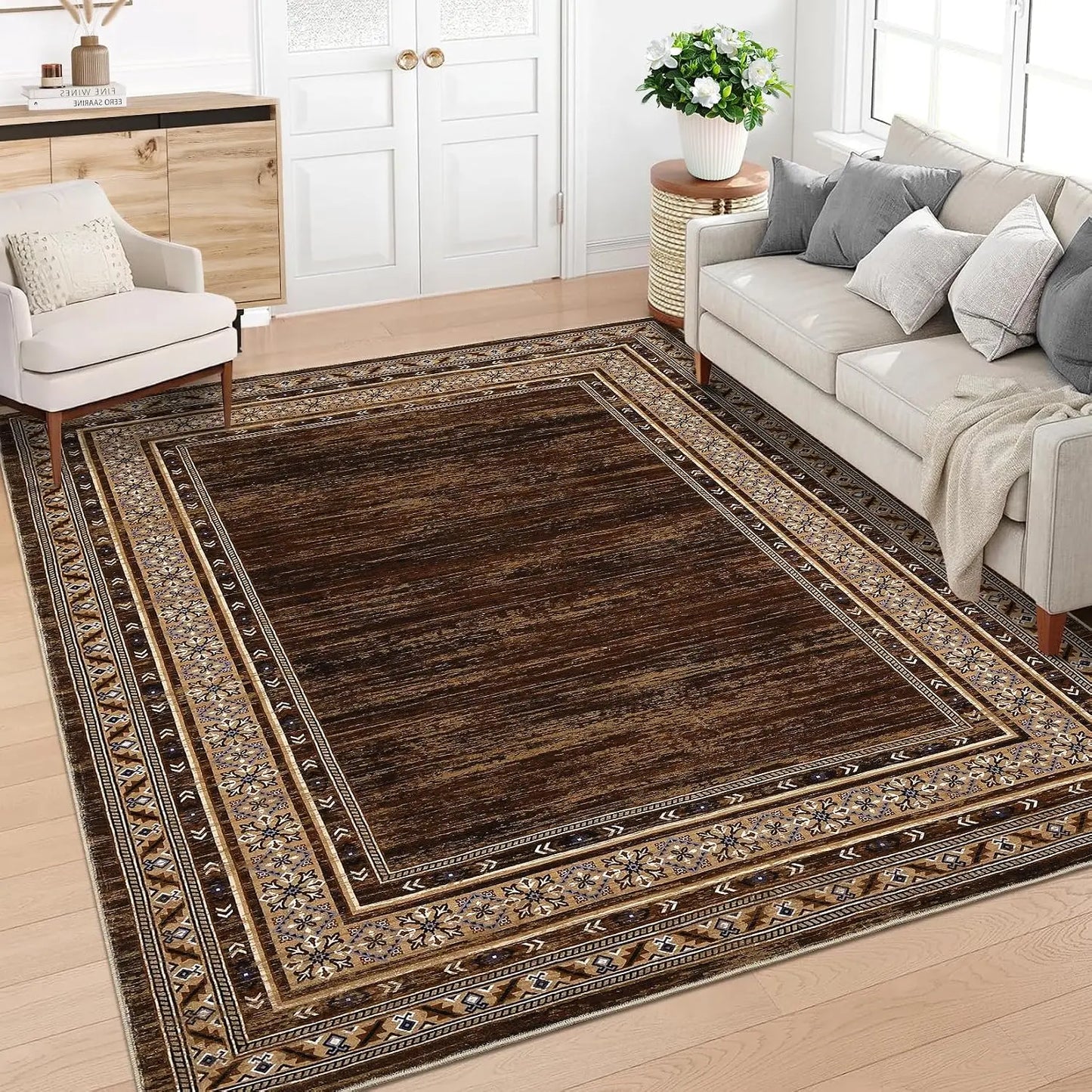 Garvee Waterproof Area Rug For Kitchen Living Room And Entryway