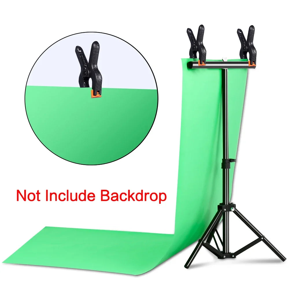 Sh Adjustable Aluminum T-Shaped Photography Backdrop Stand