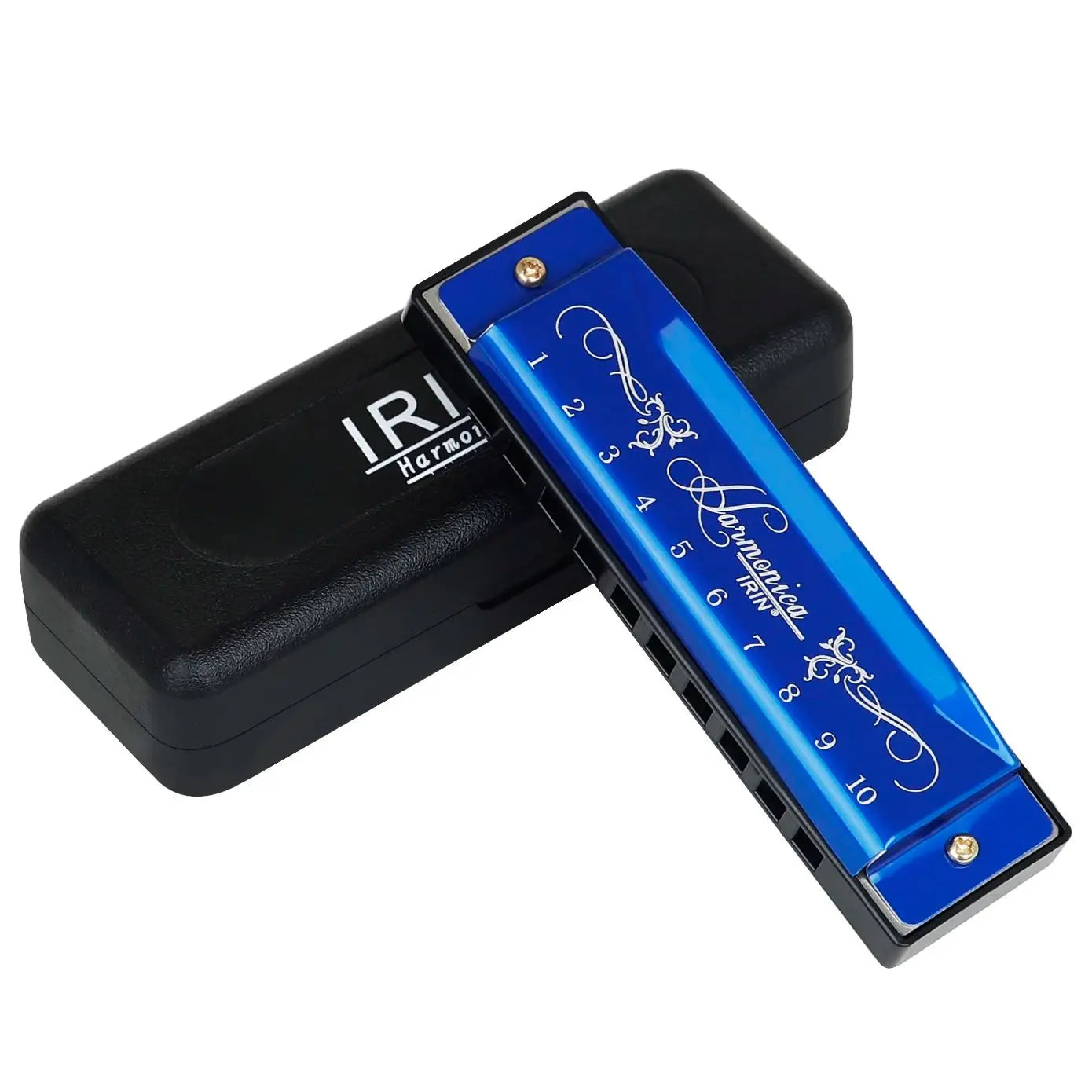 Irin 10 Hole Key C Harmonica With Metal Wind Instrument