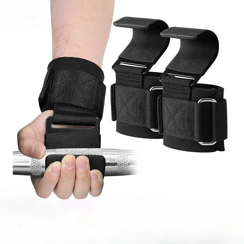 Premium Weight Lifting Hooks Non Slip Straps For Deadlift Powerlifting
