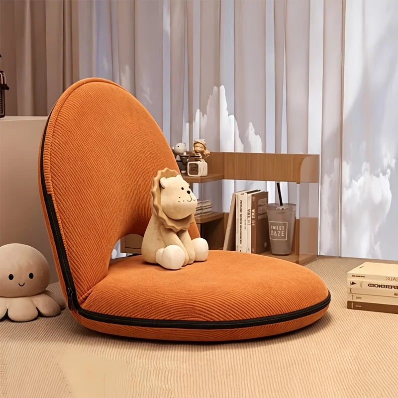 Adjustable Lazy Recliner Floor Sofa With Backrest Foldable Design