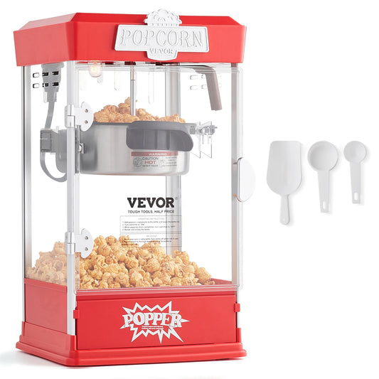 SucceBuy 4 Oz Commercial Countertop Popcorn Maker With Scoops