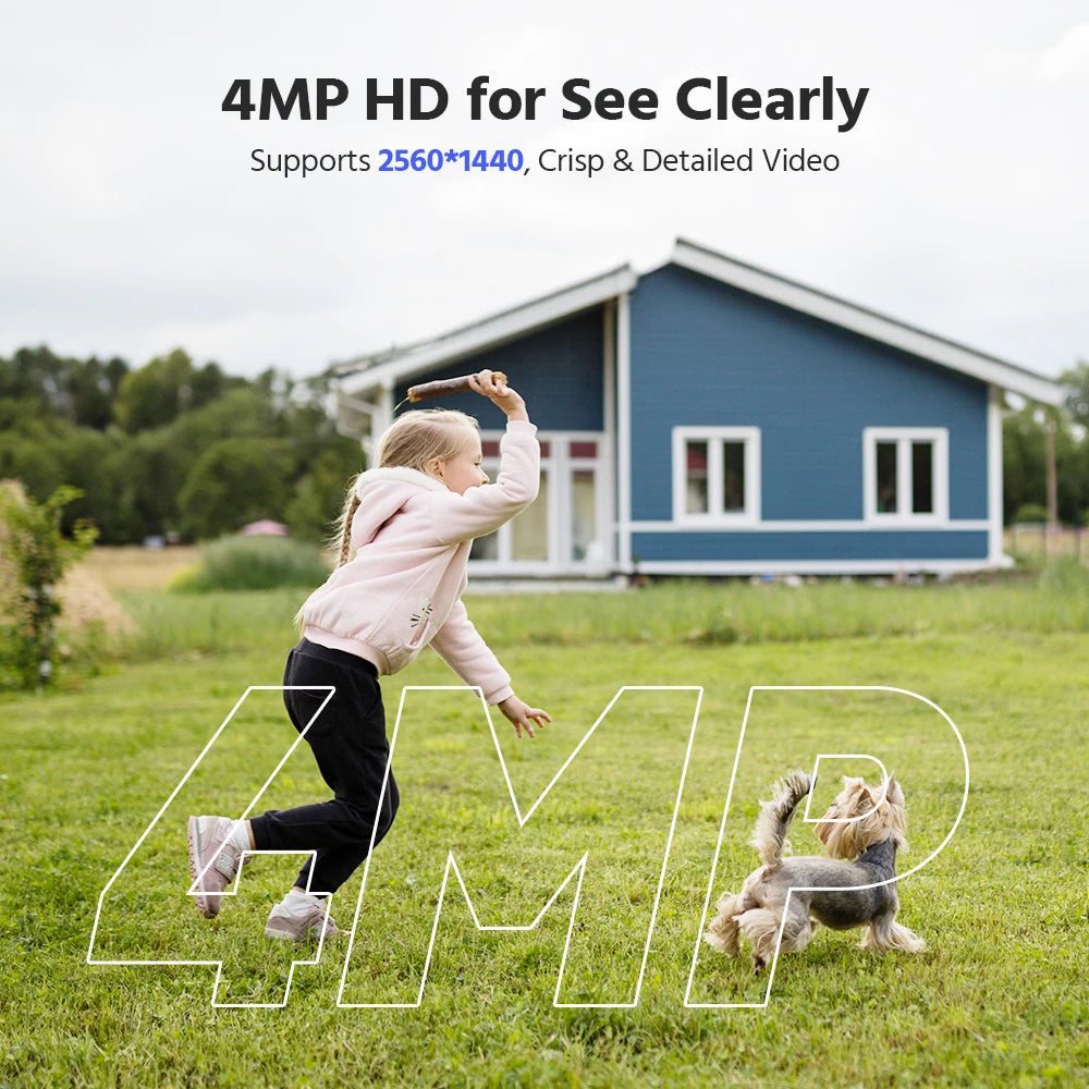 Annke 4MP Solar WiFi Security Camera With PIR Human Detection