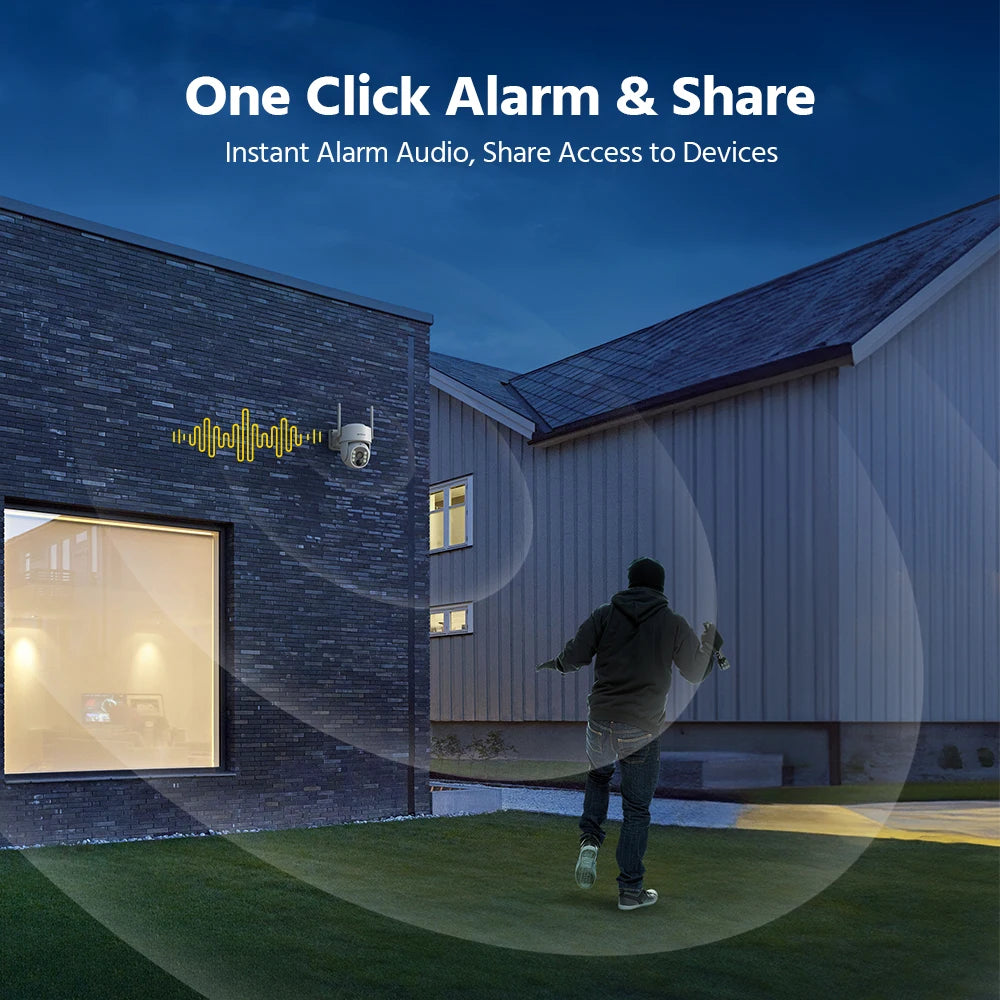 Annke 4MP Solar WiFi Security Camera With PIR Human Detection