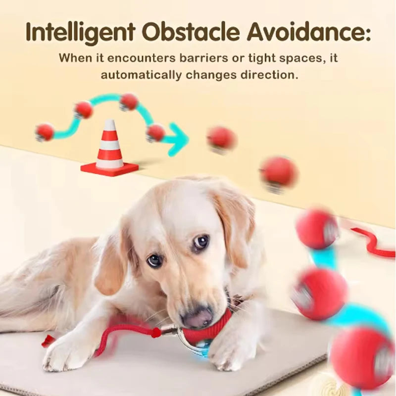 Smart Automatic Cat Ball Self Satisfying Silicone Rope Interactive Toy