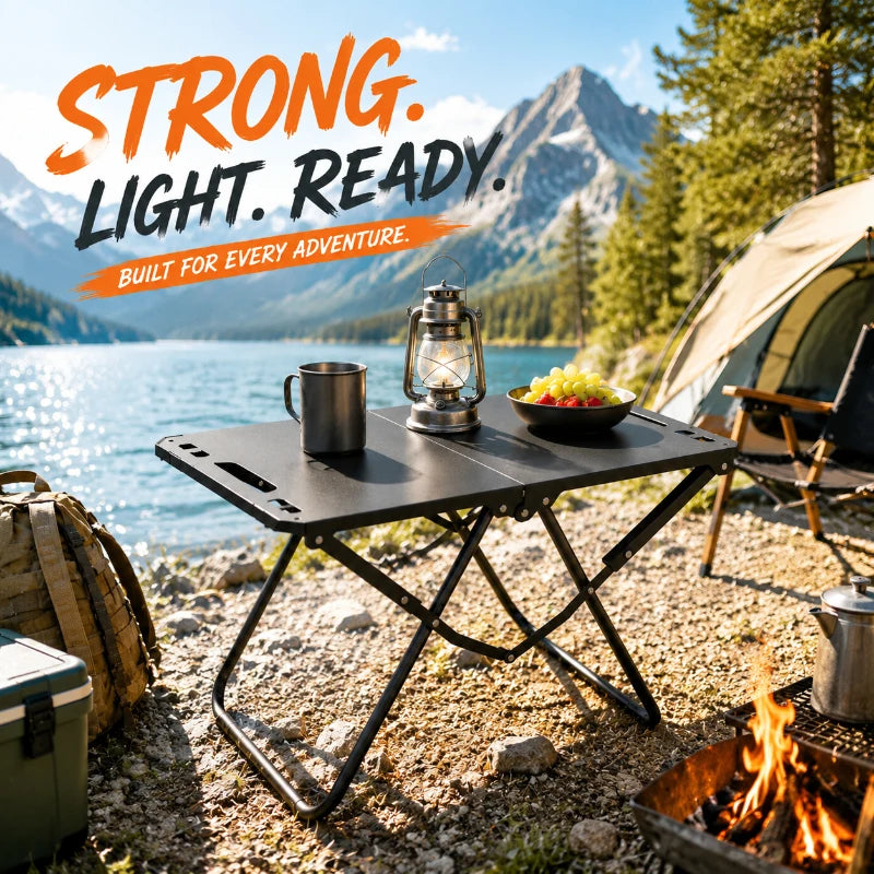 Portable Foldable Outdoor Hanging Side Camping Picnic Hollow Desk
