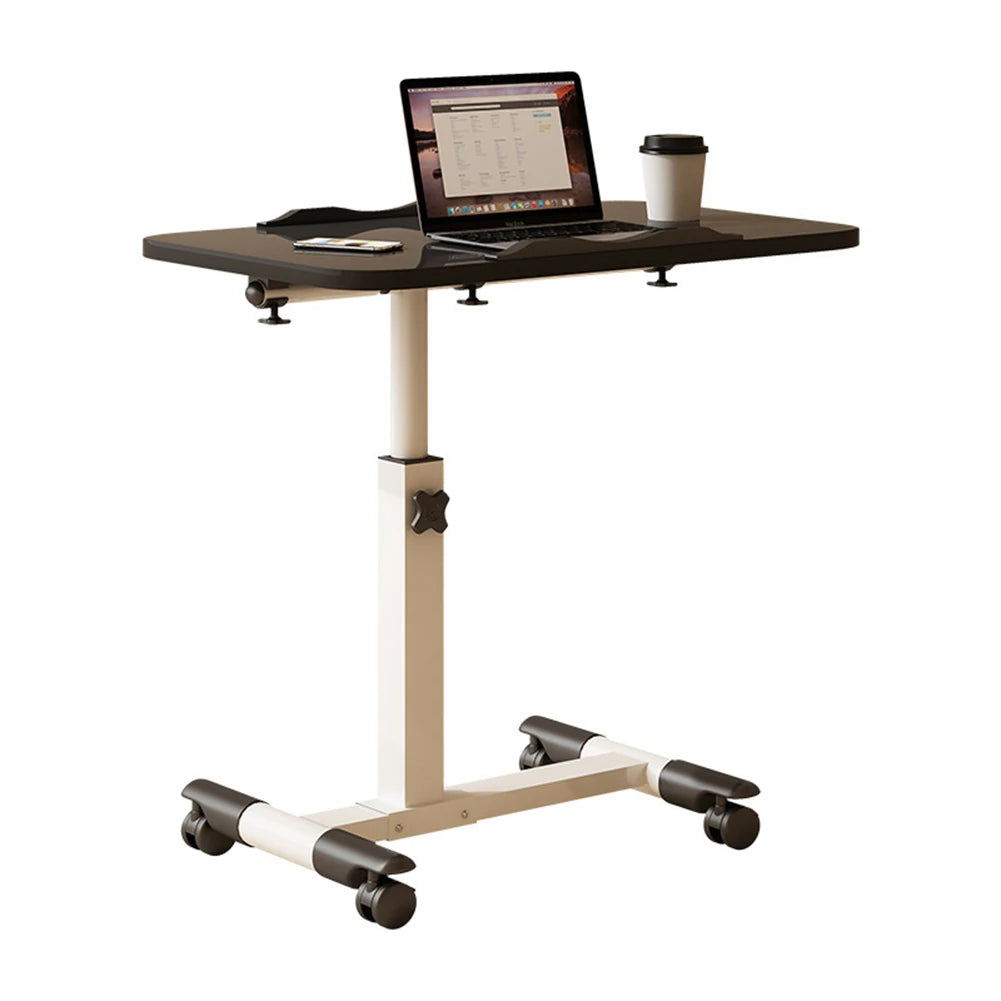 Twister.Ck Adjustable Height Overbed Table With Tilting Desktop Wheels