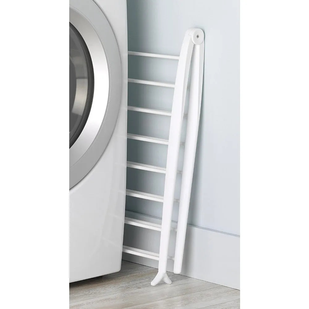 NBVCX Folding Indoor Freestanding Clothes Drying Rack Metal Frame Compact