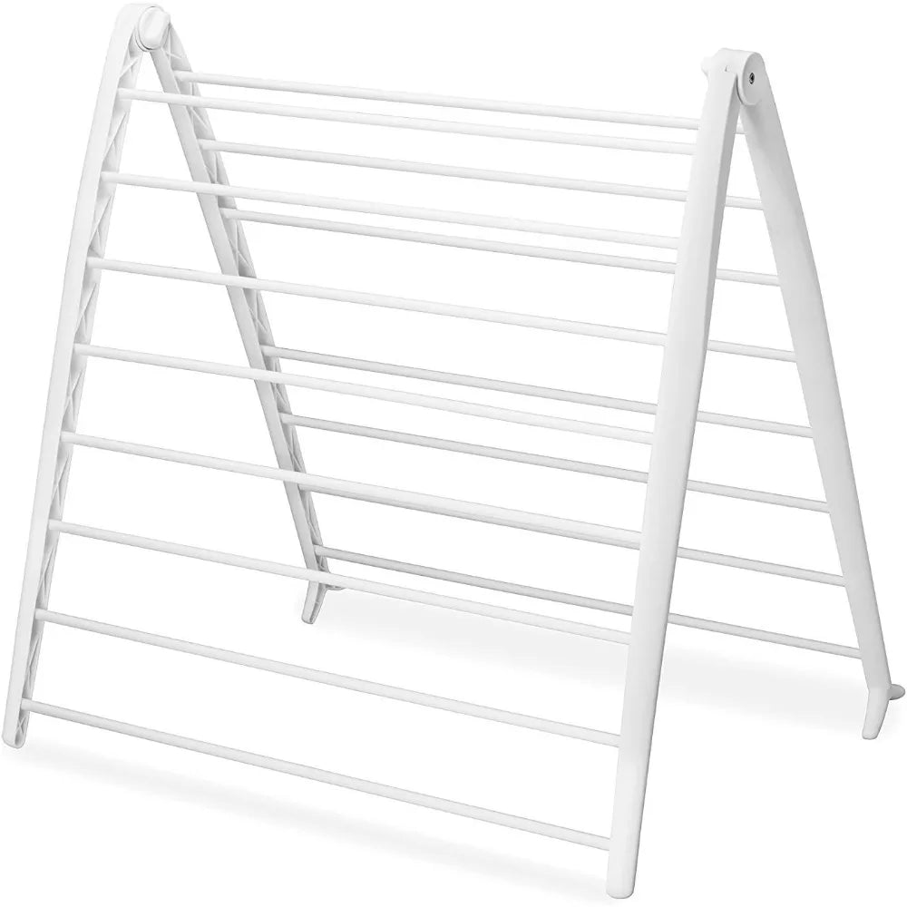 NBVCX Folding Indoor Freestanding Clothes Drying Rack Metal Frame Compact