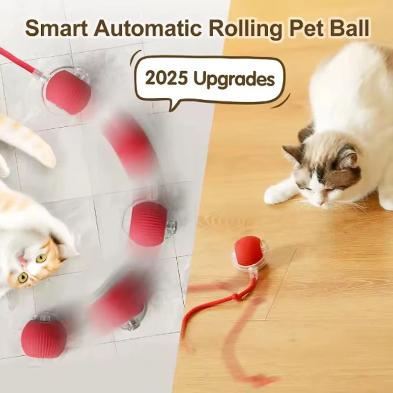 Smart Automatic Cat Ball Self Satisfying Silicone Rope Interactive Toy